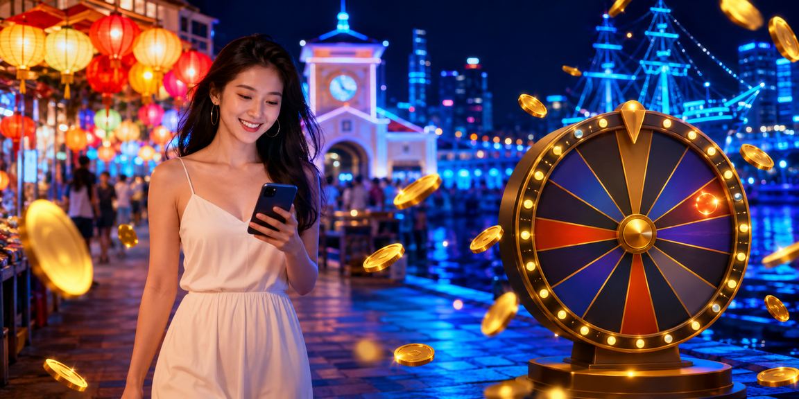 Cảnh chơi roulette về đêm tại khu chợ đêm Hồ Chí Minh với không khí sôi động